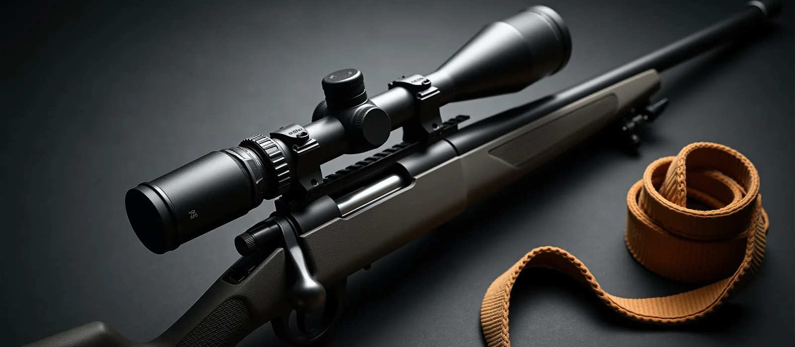 Rifle fitted with a precision optical scope for field use